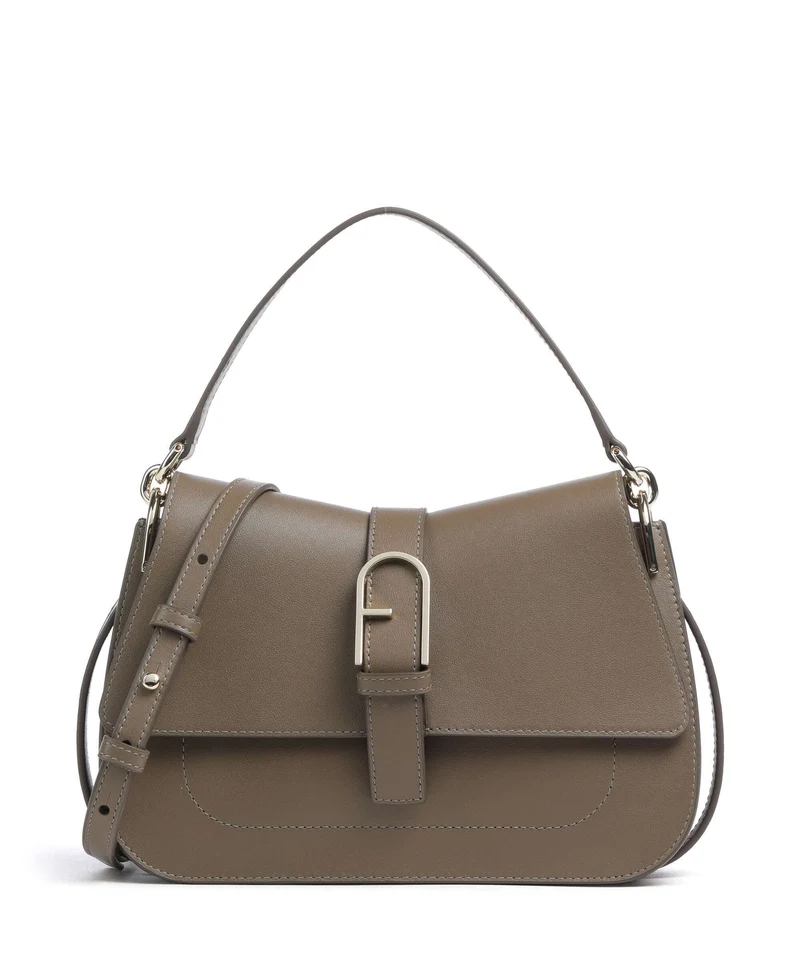 Furla Flow M Handtasche muddy gray