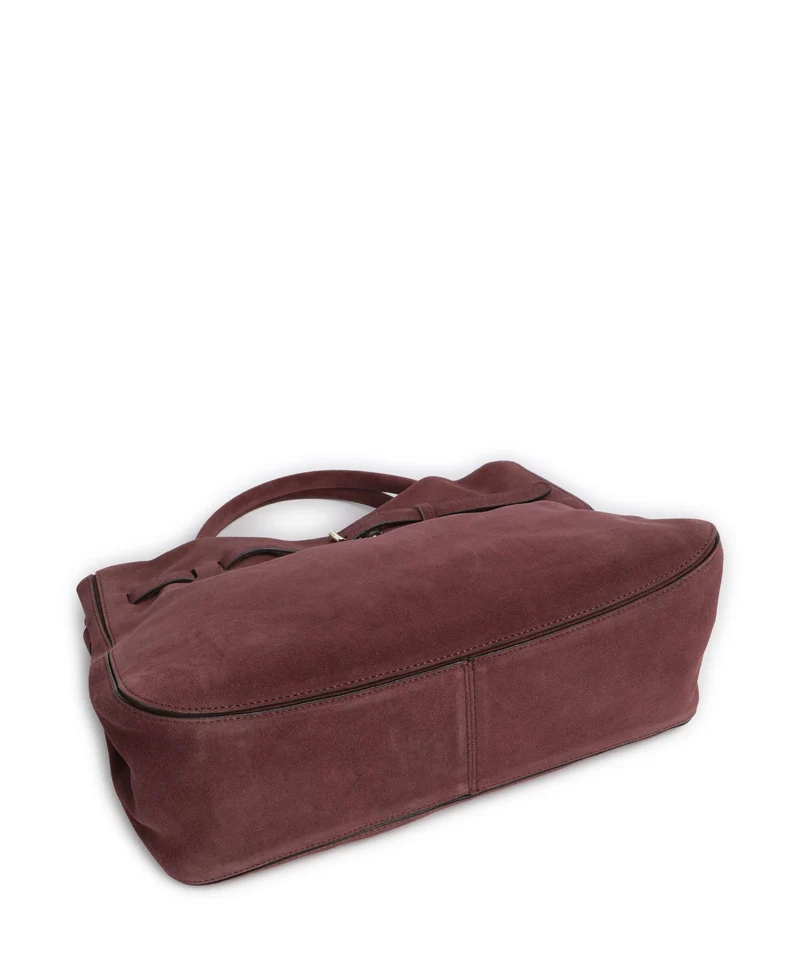 Abro Suede Jill Handtasche burgundy