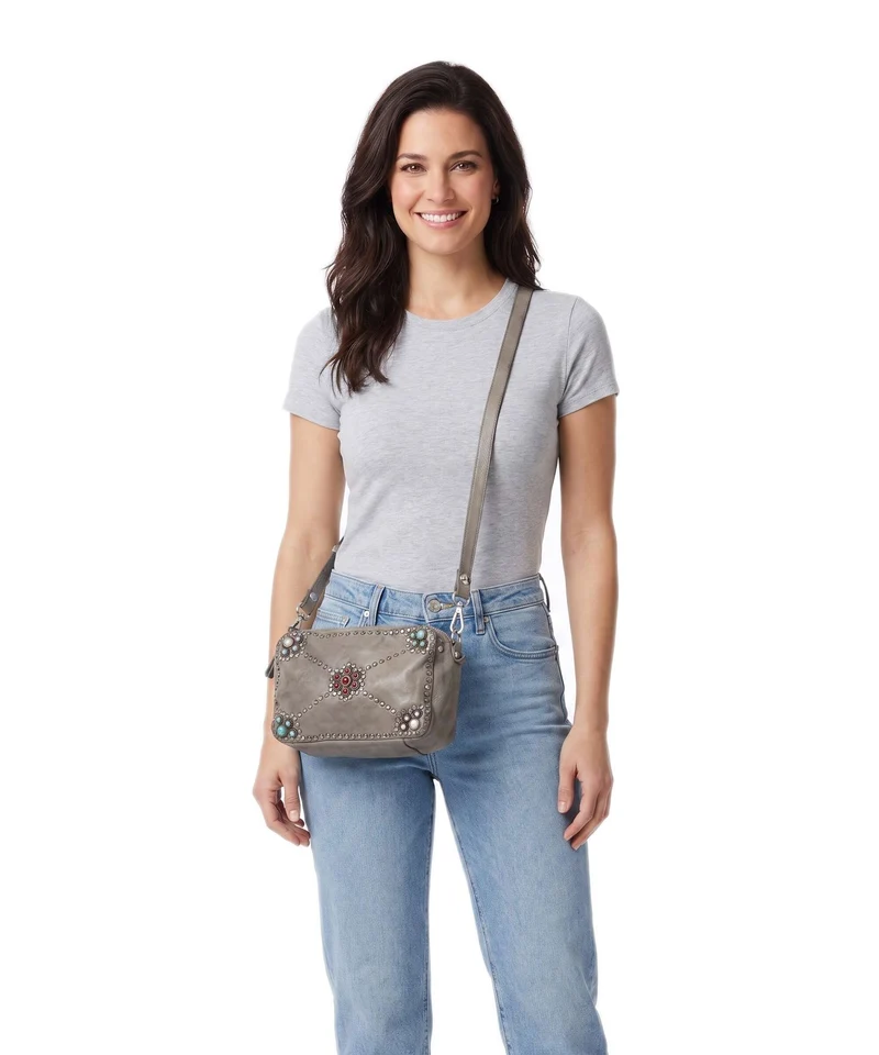 Campomaggi Schultertasche cement