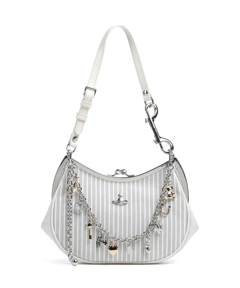 Vivienne Westwood Charm Frame Classic Oxford Shirt Schultertasche multi