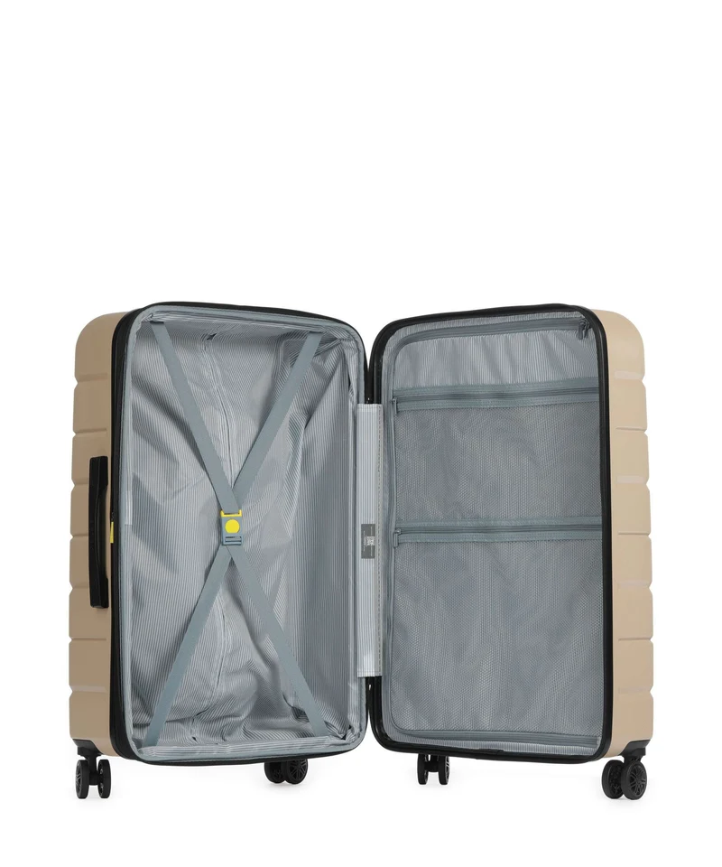Delsey Paris Air Armour 4-Rollen Trolley warm sand