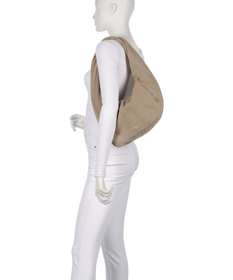 Liebeskind Farrah II Denim M Beuteltasche beige