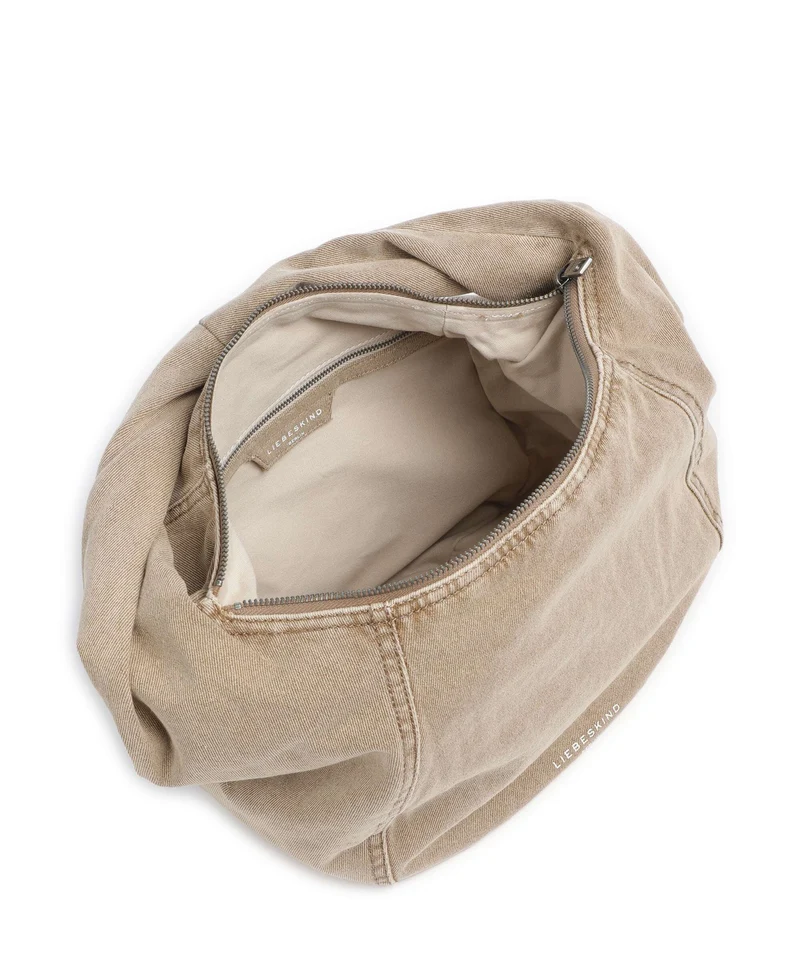 Liebeskind Farrah II Denim M Beuteltasche beige