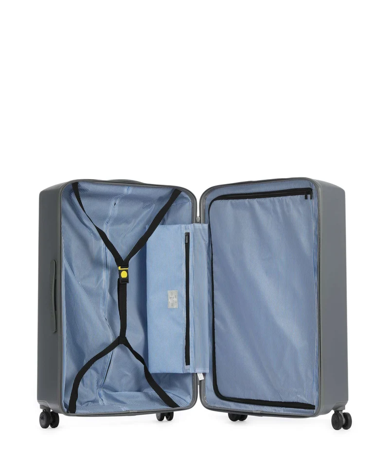 Delsey Paris x United Colors of Benetton UCB Hardside 4-Rollen Trolley steel grey