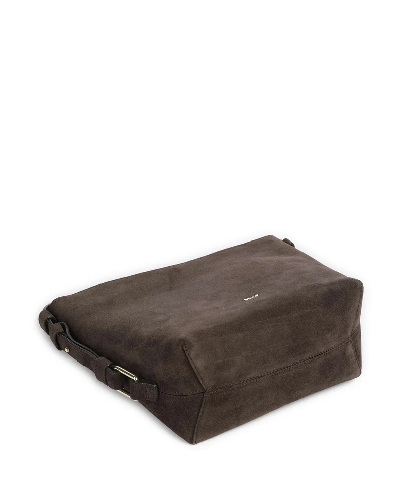 Abro Suede Cosmo Beuteltasche dark brown