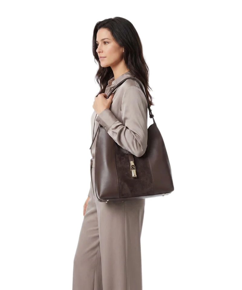 Furla Goccia M Beuteltasche toni espresso