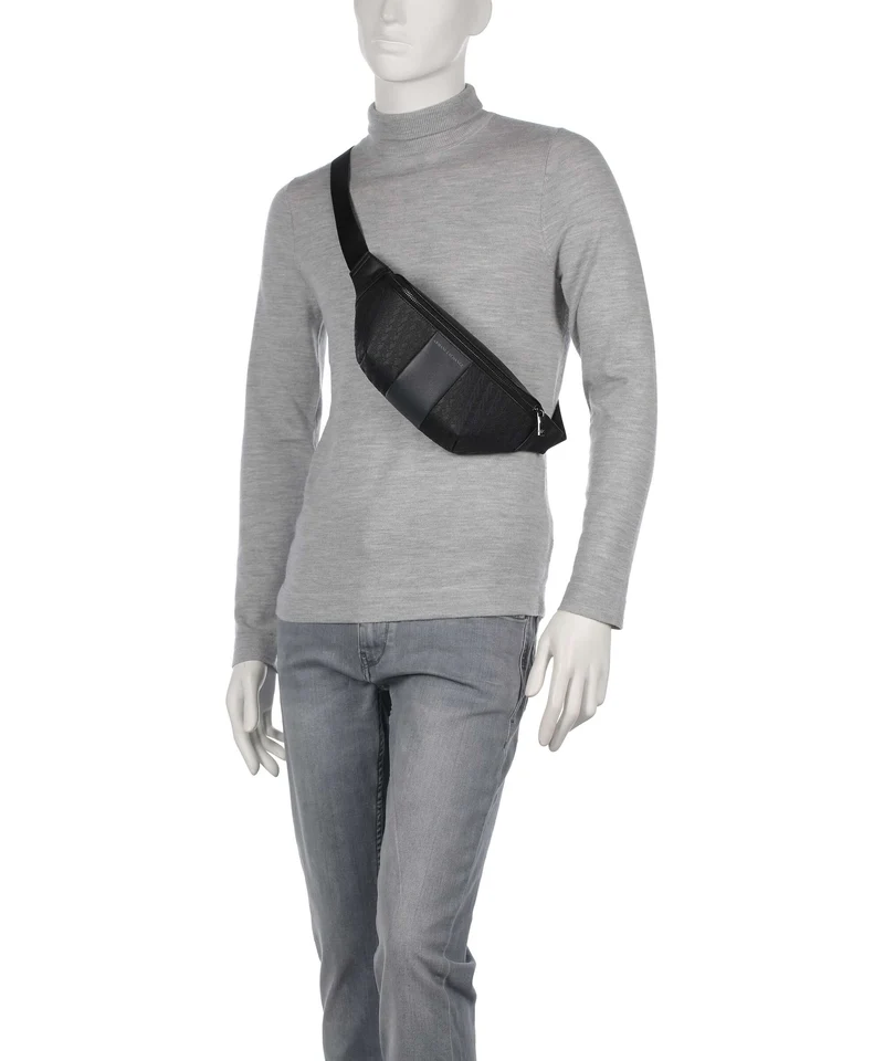 Armani Exchange William Gürteltasche black/forged iron