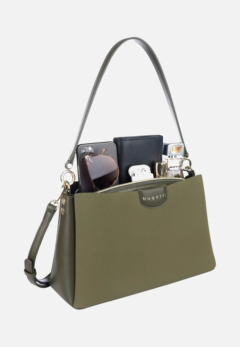 Leah Shoulder Bag M Olive - Schultertasche