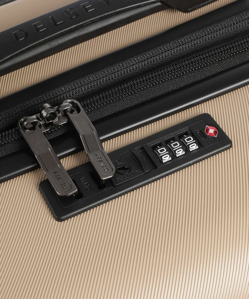 Delsey Paris Air Armour 4-Rollen Trolley warm sand