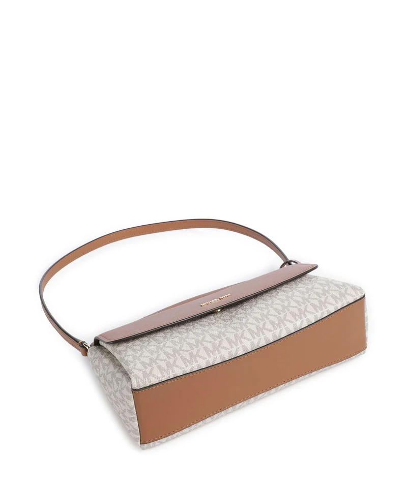 Michael Kors Landry Medium Schultertasche vanilla/acorn