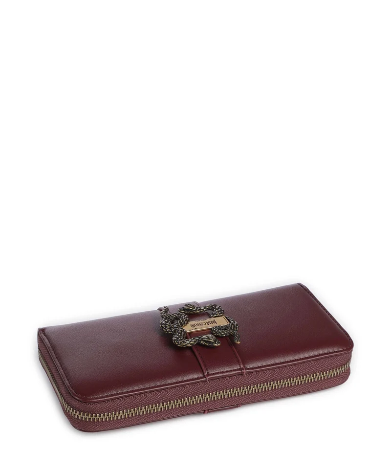 Just Cavalli Iconic Snakes Geldbörse cordovan