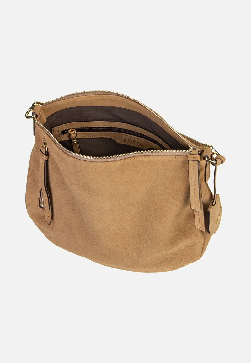 Juna Small Suede Cappuccino - Hobo Bag