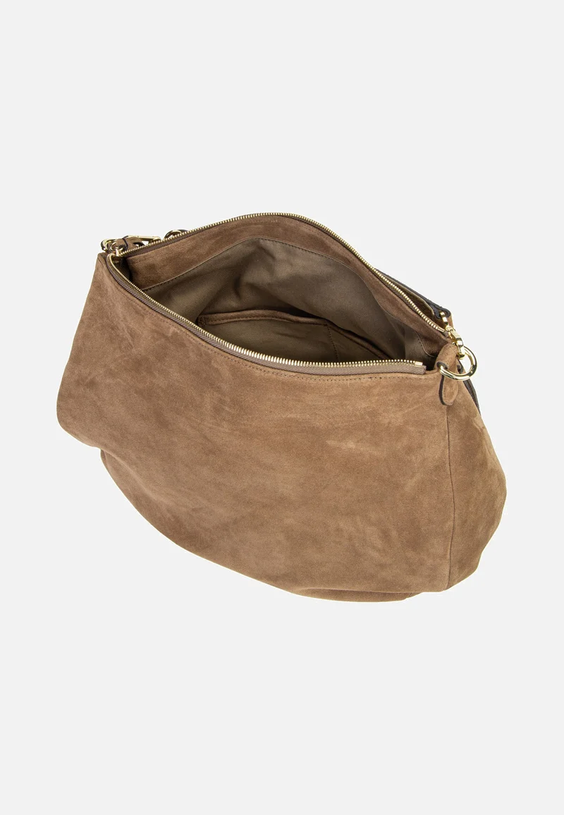 Juna Big Suede Khaki - Hobo Bag