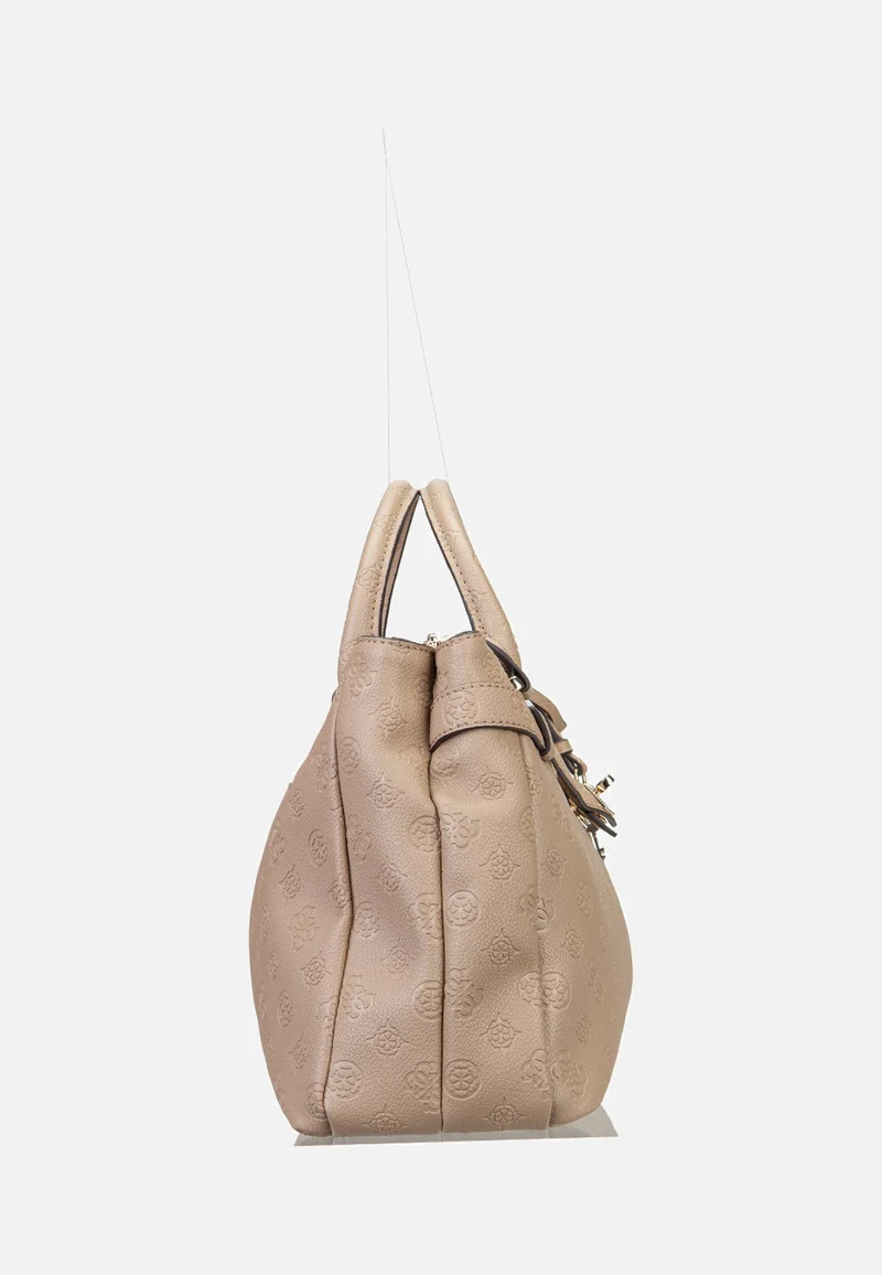 Ella Logo Large Girlfriend 46060 Beige Logo - Satchel