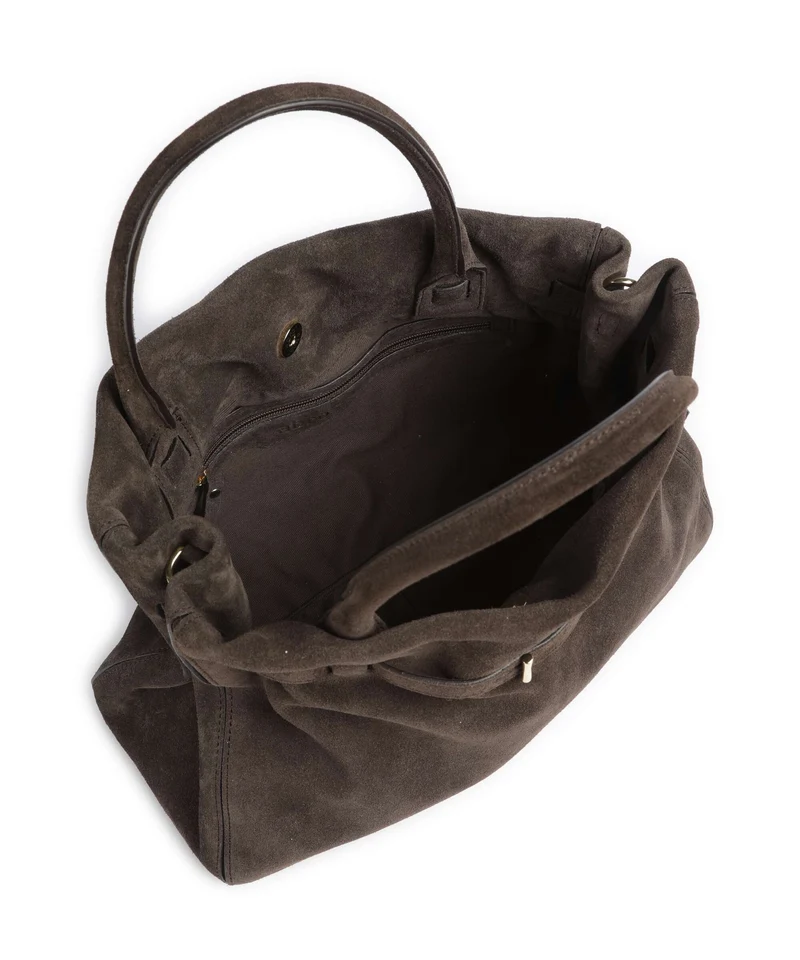Abro Suede Jill Handtasche dark brown