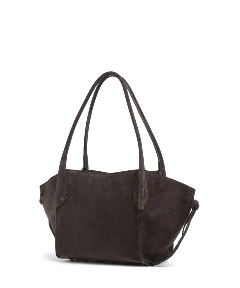 Abro Suede Vibe Small Schultertasche dark brown