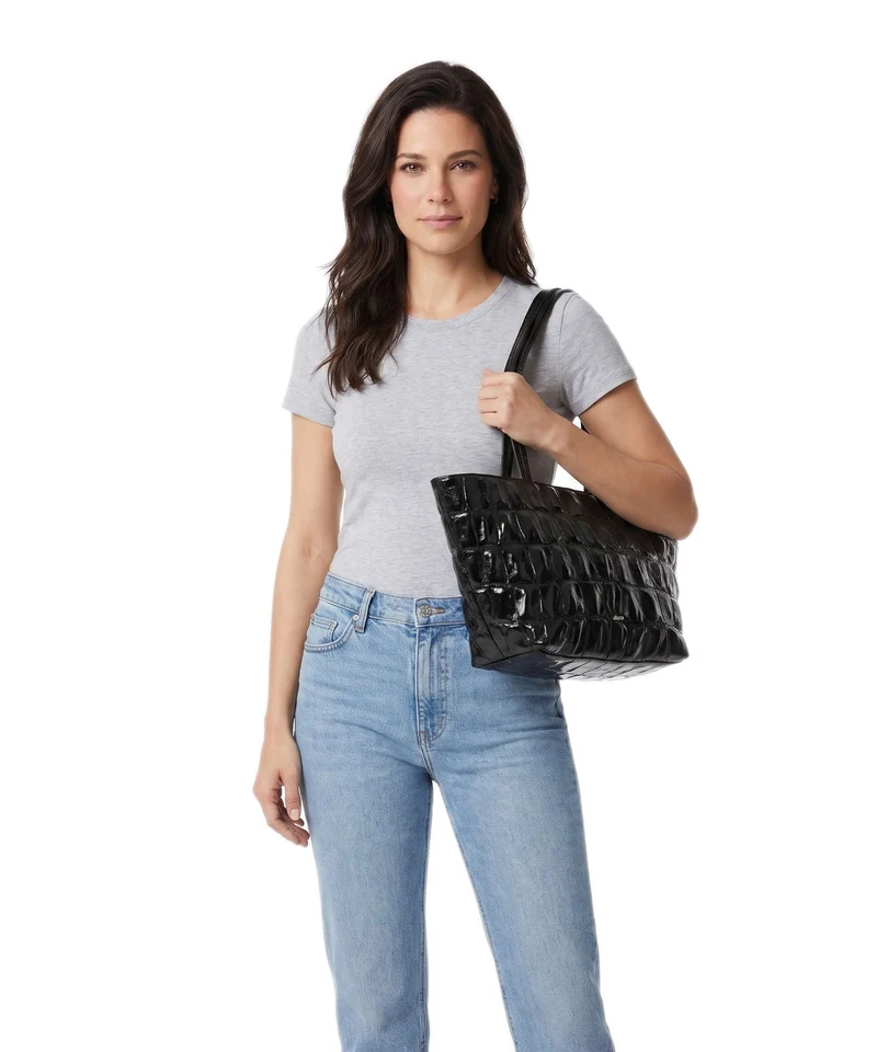 Abro Maxxi Cocco Alba Schultertasche black/nickel