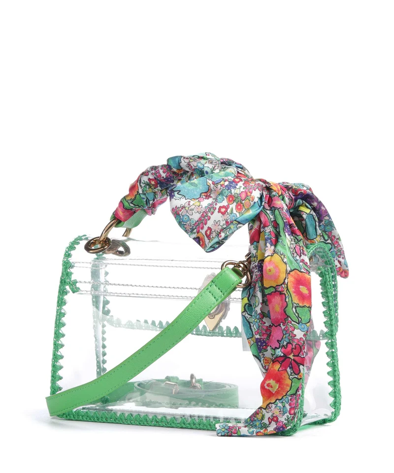 Kurt Geiger Kensington Vinyl Mini Umhängetasche green combination