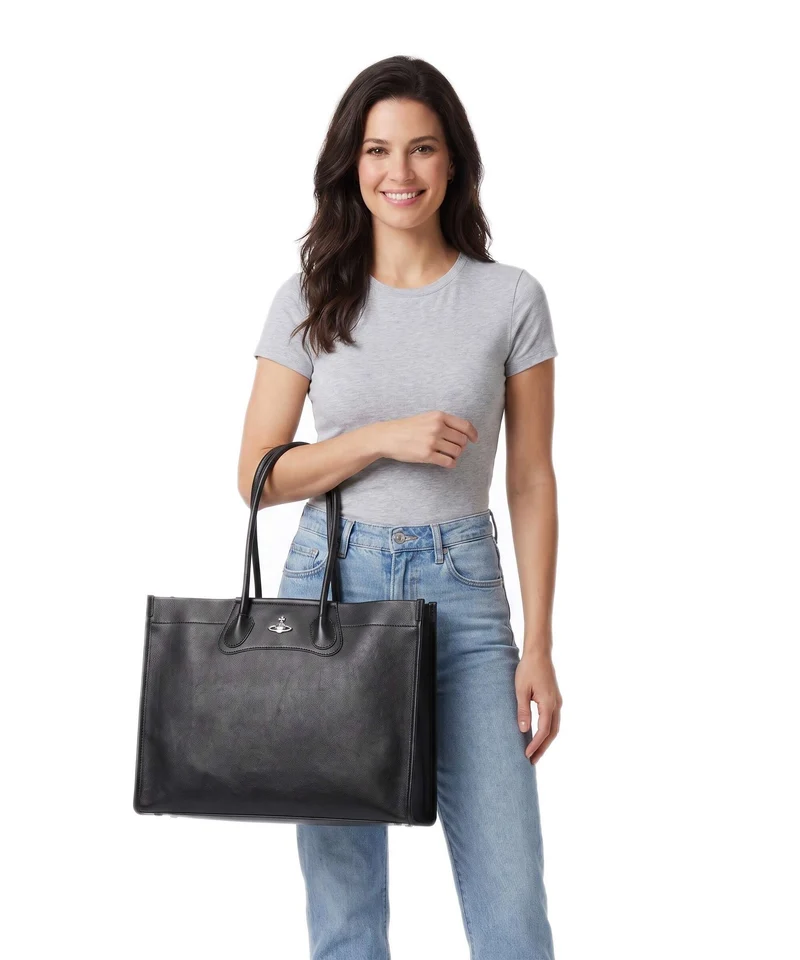 Vivienne Westwood Troy Supple Shopper black