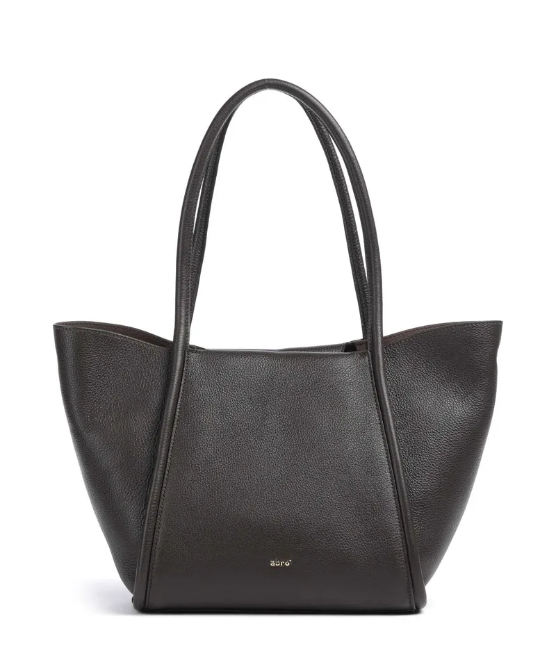 Abro Agave Willow Small Shopper dark brown