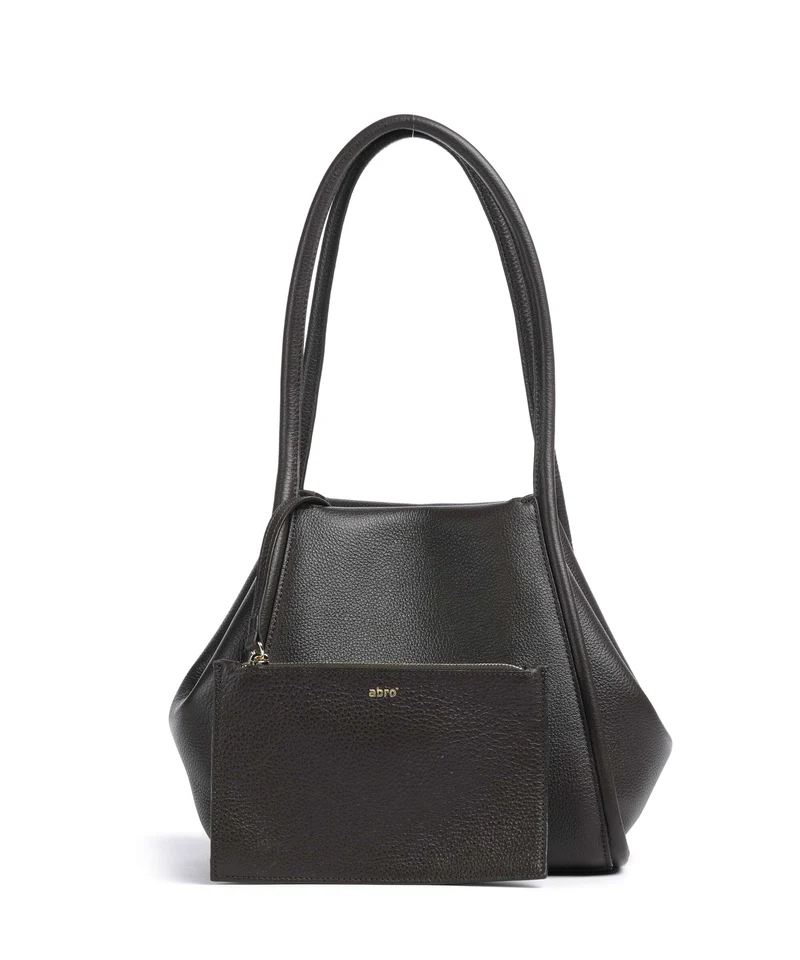 Abro Agave Willow Small Shopper dark brown