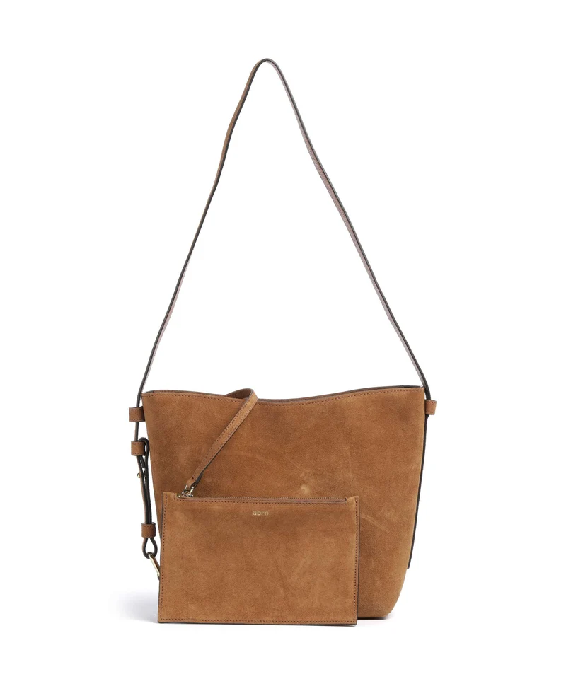 Abro Suede Cosmo Beuteltasche cuoio