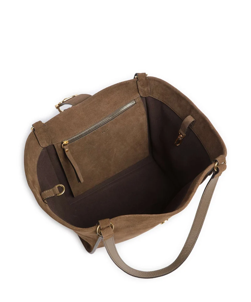 Abro Suede Temi Shopper khaki