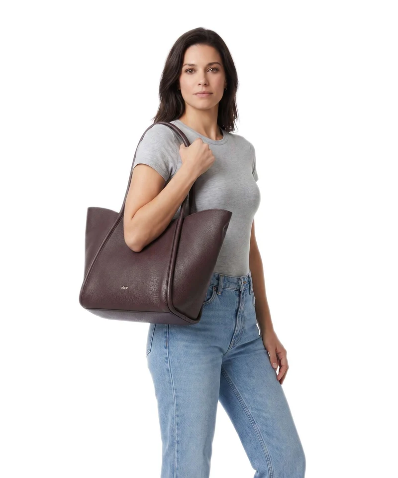 Abro Agave Willow Small Shopper burgundy