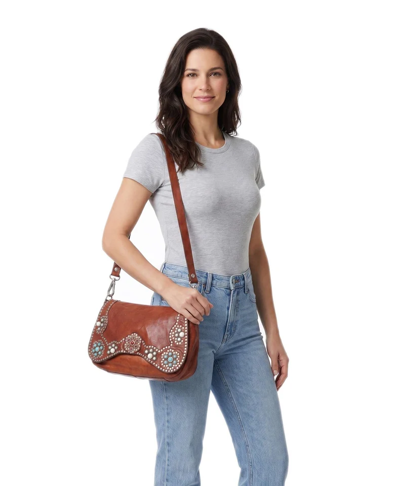 Campomaggi Schultertasche cognac