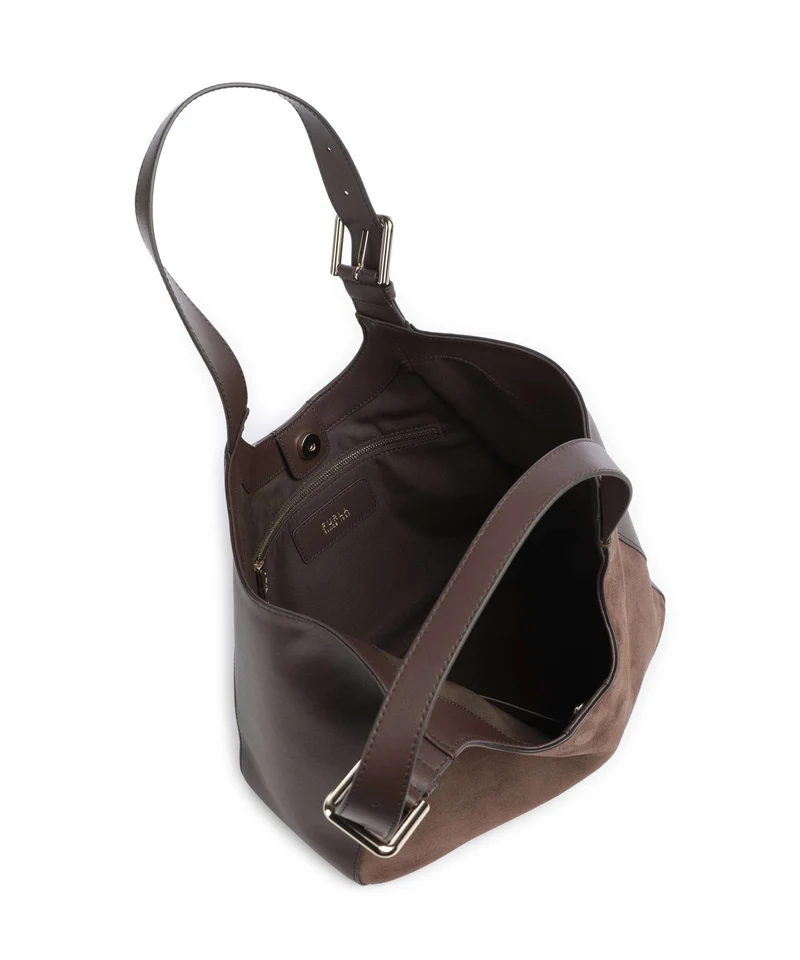Furla Dora M Shopper toni cioccolato