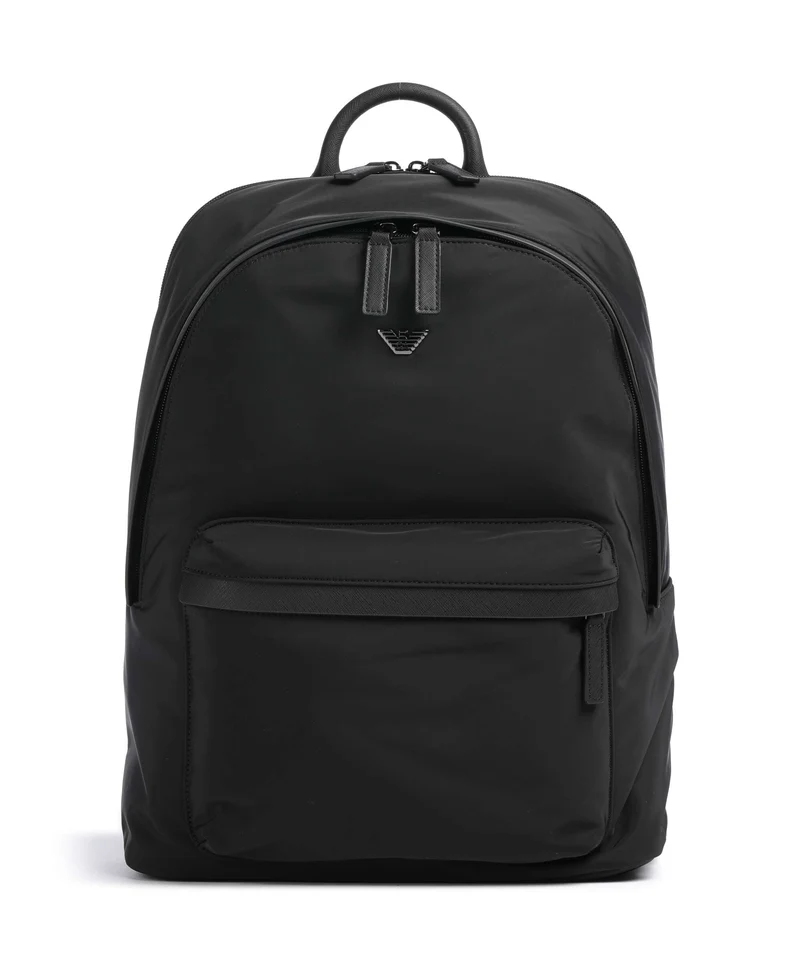 Emporio Armani Nylon Recycled Rucksack black beauty