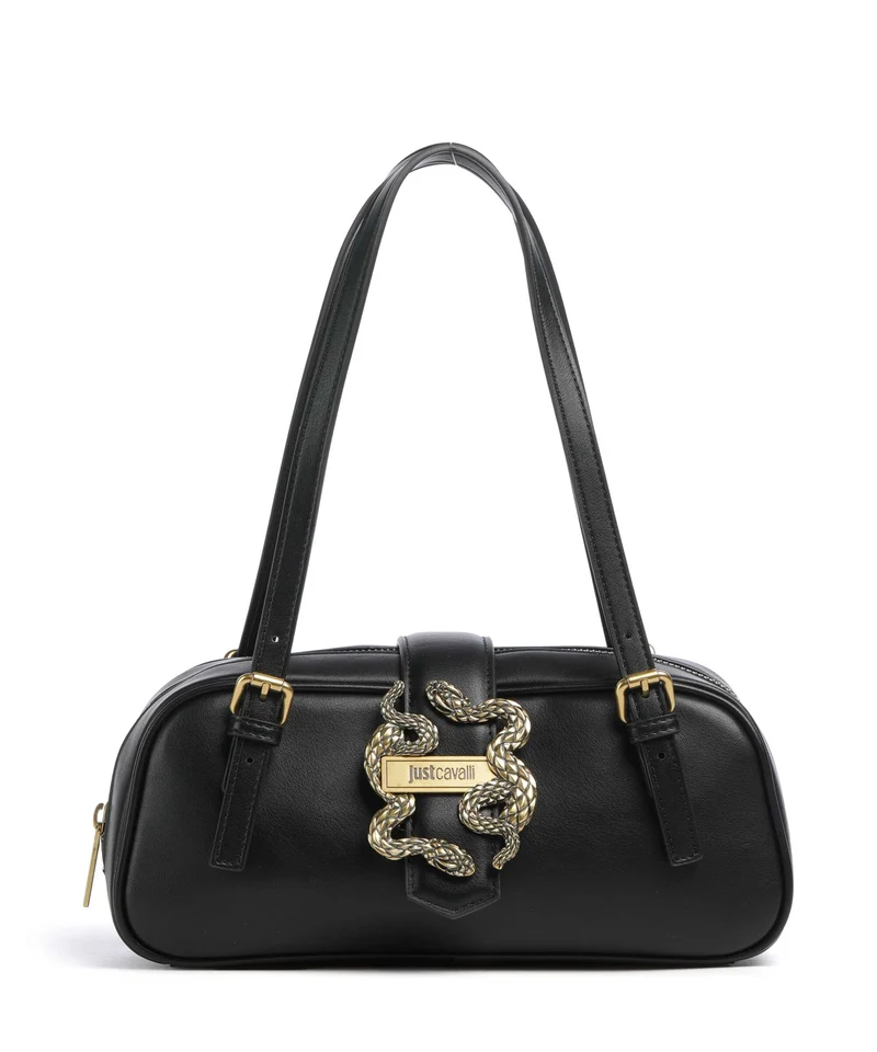 Just Cavalli Iconic Snakes Schultertasche black