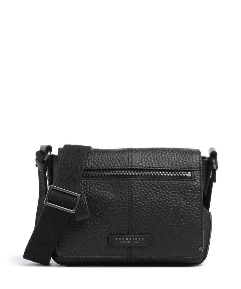 The Bridge Manfredi Kuriertasche nero