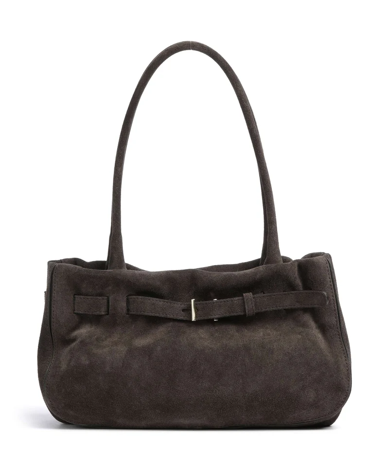 Abro Suede Jill Schultertasche dark brown