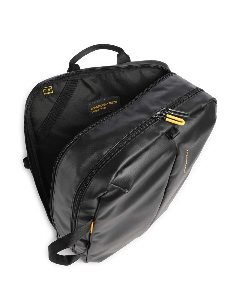 Mandarina Duck Coated Rucksack-Tasche black