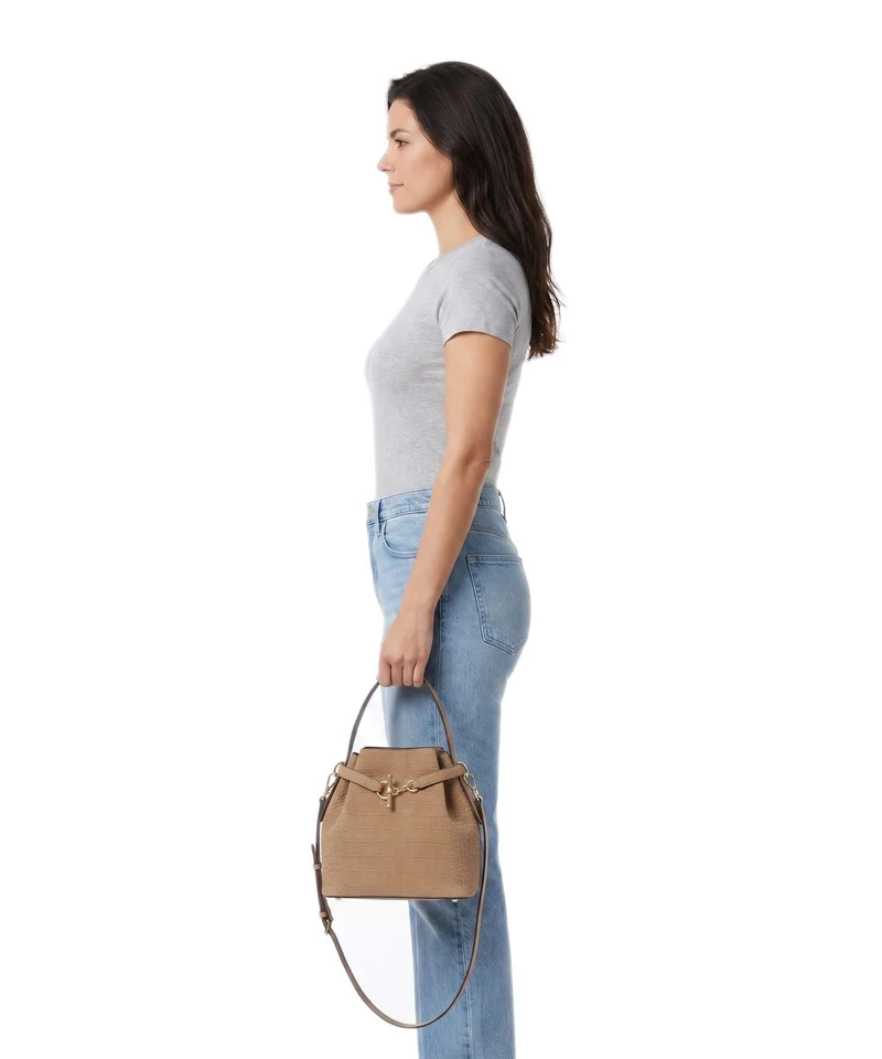 Lauren Ralph Lauren Blaike Medium Bucket Handtasche camel