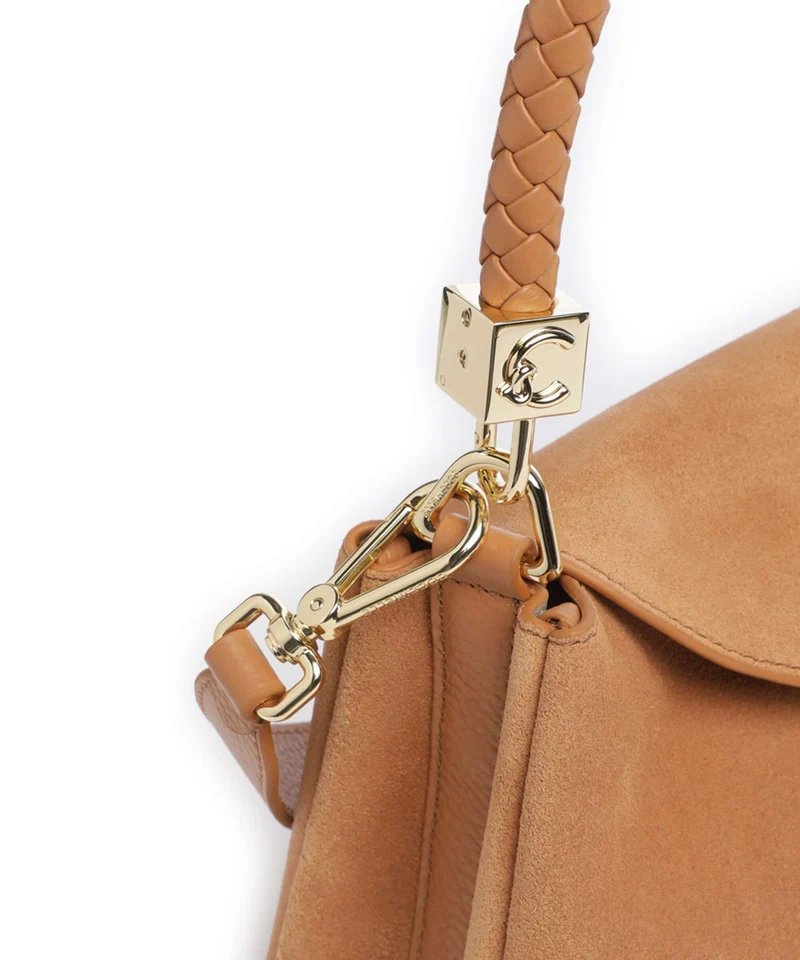 Coccinelle Tiggy Suede Schultertasche robin