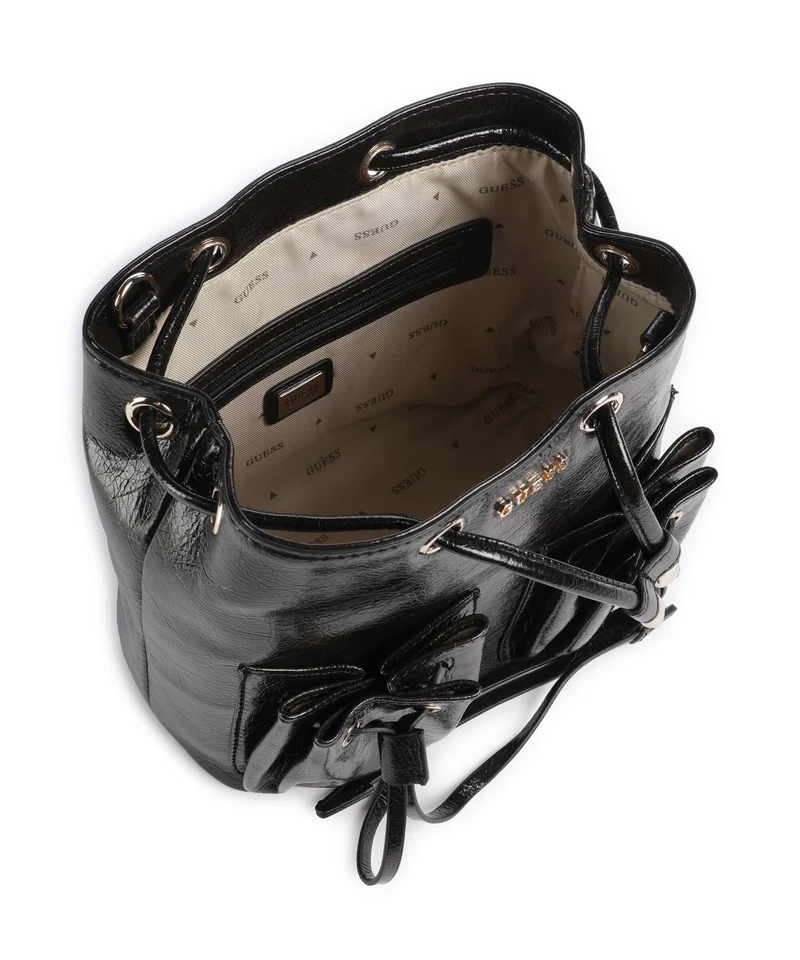 Guess Theodora Bucket Handtasche black