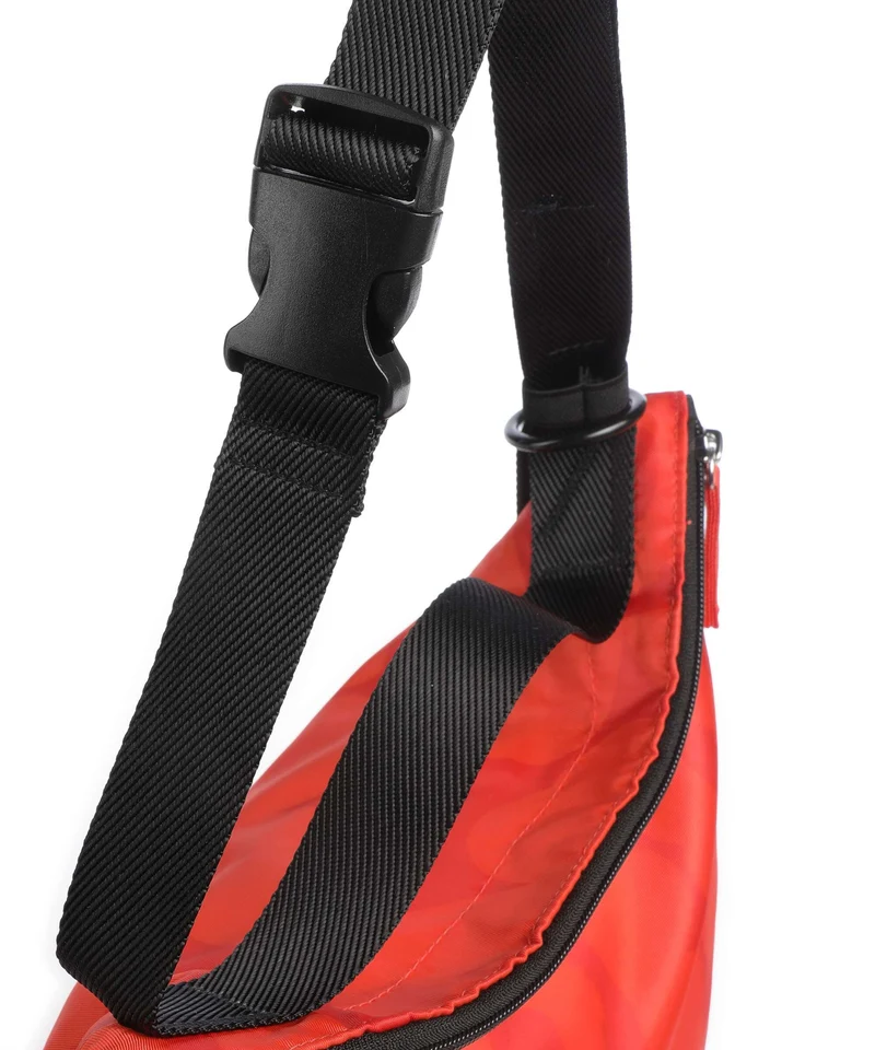 Marimekko Neat Unikko M Beuteltasche red