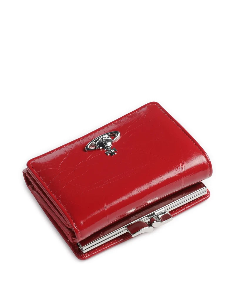 Vivienne Westwood Frame Naplak Small Geldbörse red
