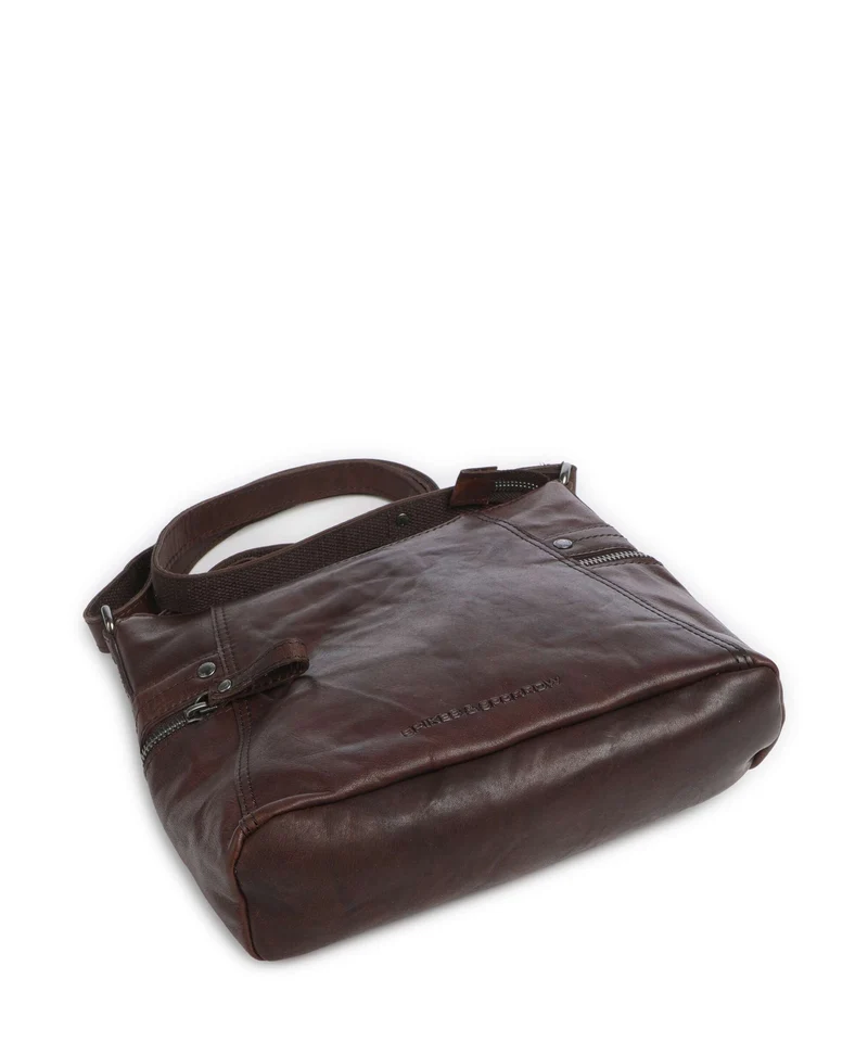Spikes & Sparrow Bronco Georgia Umhängetasche dark brown