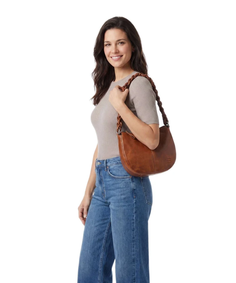 Spikes & Sparrow Apache Jadee Schultertasche brandy