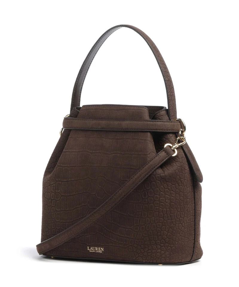 Lauren Ralph Lauren Blaike Medium Bucket Handtasche chestnut brown