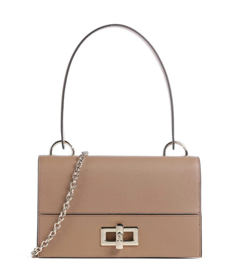 Furla Amelia M Schultertasche toffee