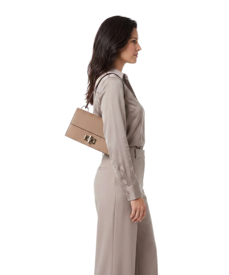 Furla Amelia M Schultertasche toffee