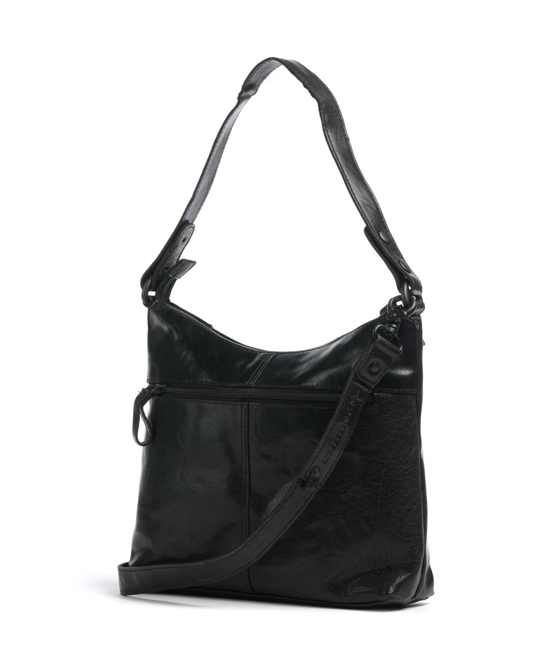 Spikes & Sparrow Bronco Delphie Beuteltasche black