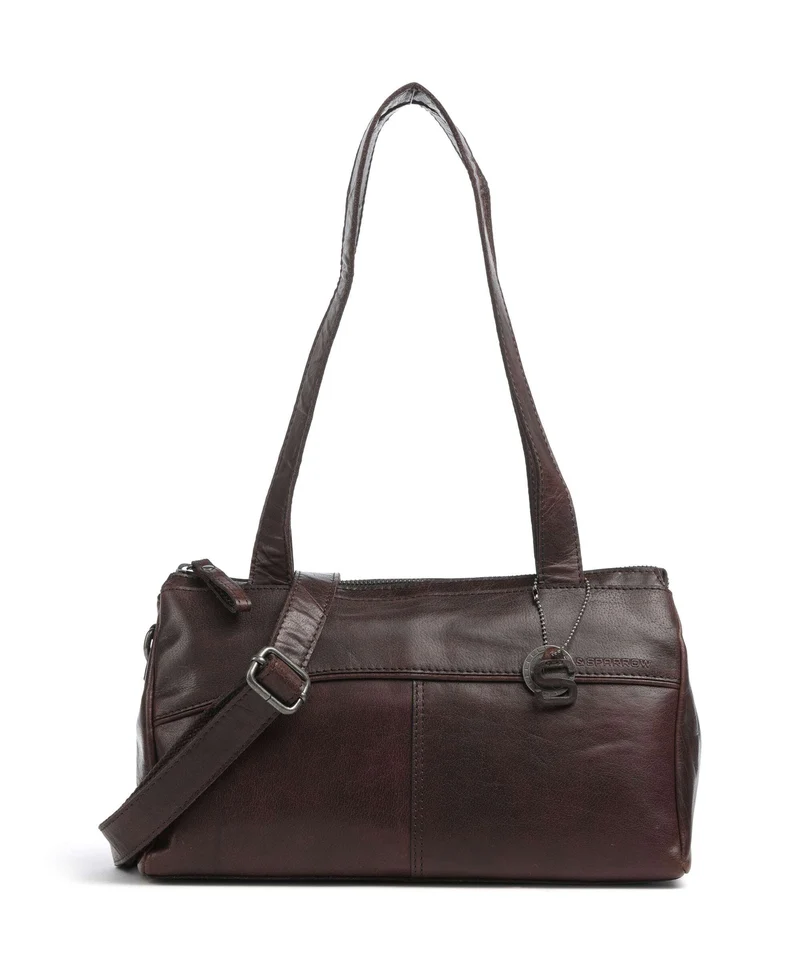Spikes & Sparrow Bronco Alicia Schultertasche dark brown