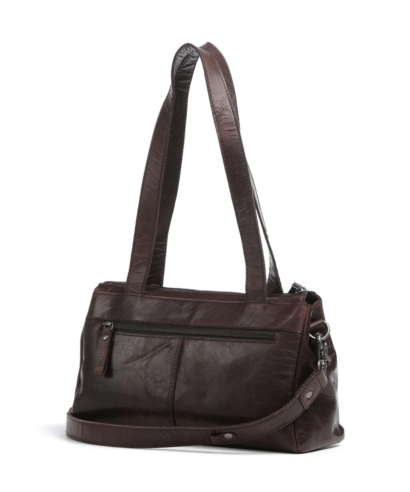 Spikes & Sparrow Bronco Alicia Schultertasche dark brown