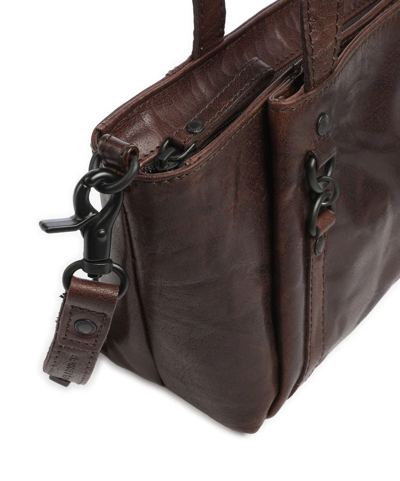 Spikes & Sparrow Bronco Starlet Schultertasche dark brown
