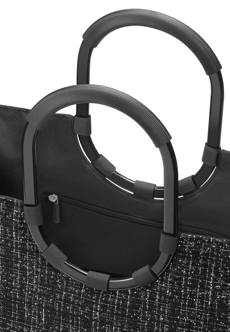 Loopshopper L Bouclé Black - Einkaufskorb
